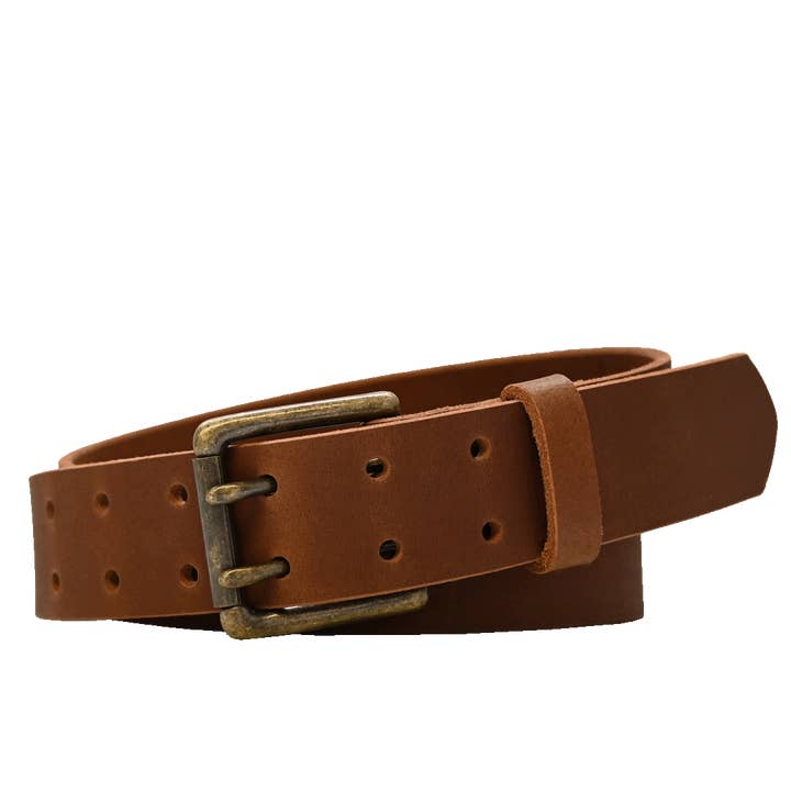 Ceinture à double ardillon Crawford - 1,5" pour la vente par American Bench Craft