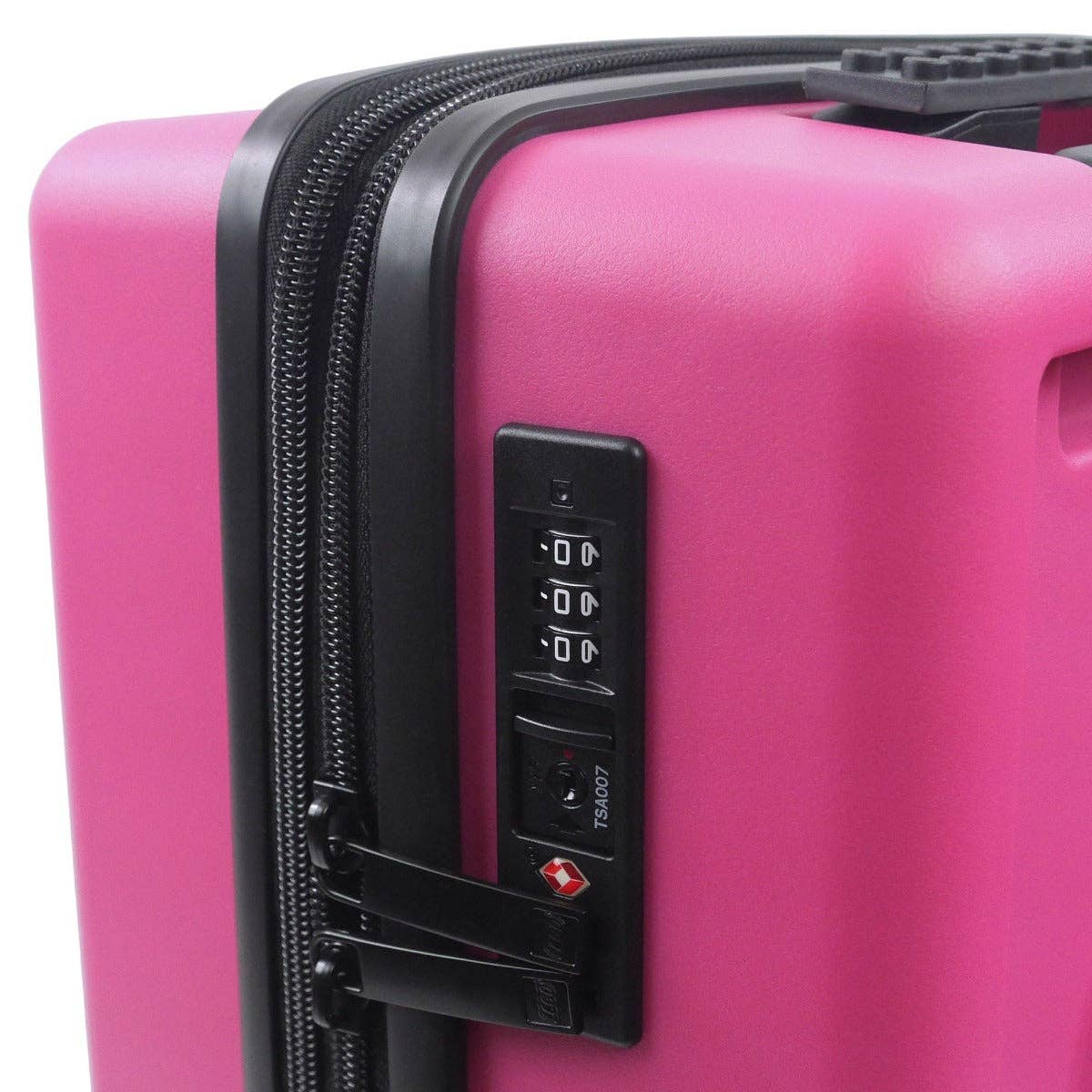 FUL Luggage (Concept One) - Wholesale Luggage - LEGO® Signature Brick Hot Pink Expandable 22" Carry-on Luggage4