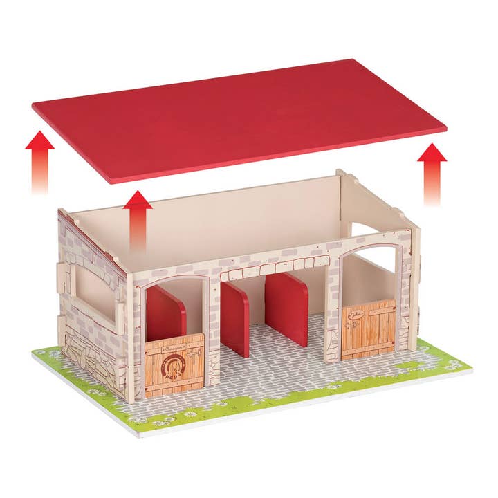 PAPO Horses and Ponies Horse Boxes Toy Playset (60104) for wholesale by Meroncourt Europe Ltd