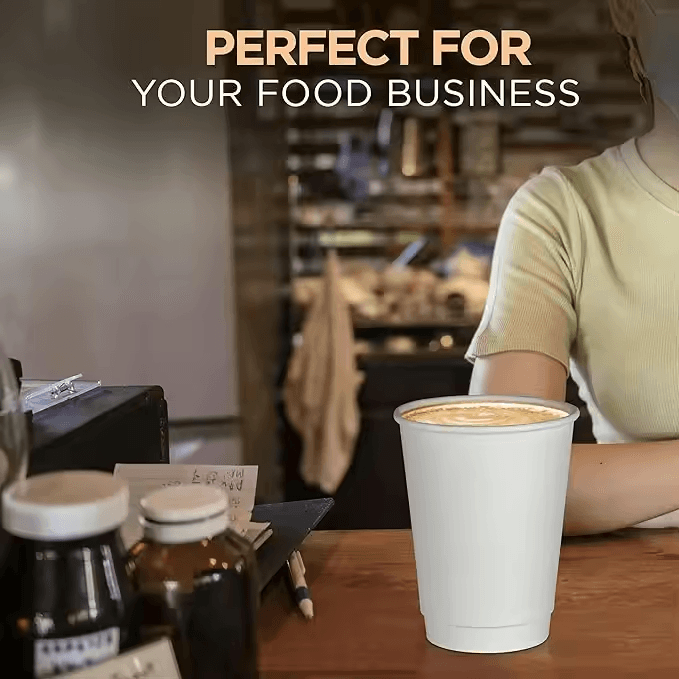 Clene Pack – Großhandel Einwegbecher – CLENE PACK Umweltfreundliche kompostierbare Papierkaffeebecher5
