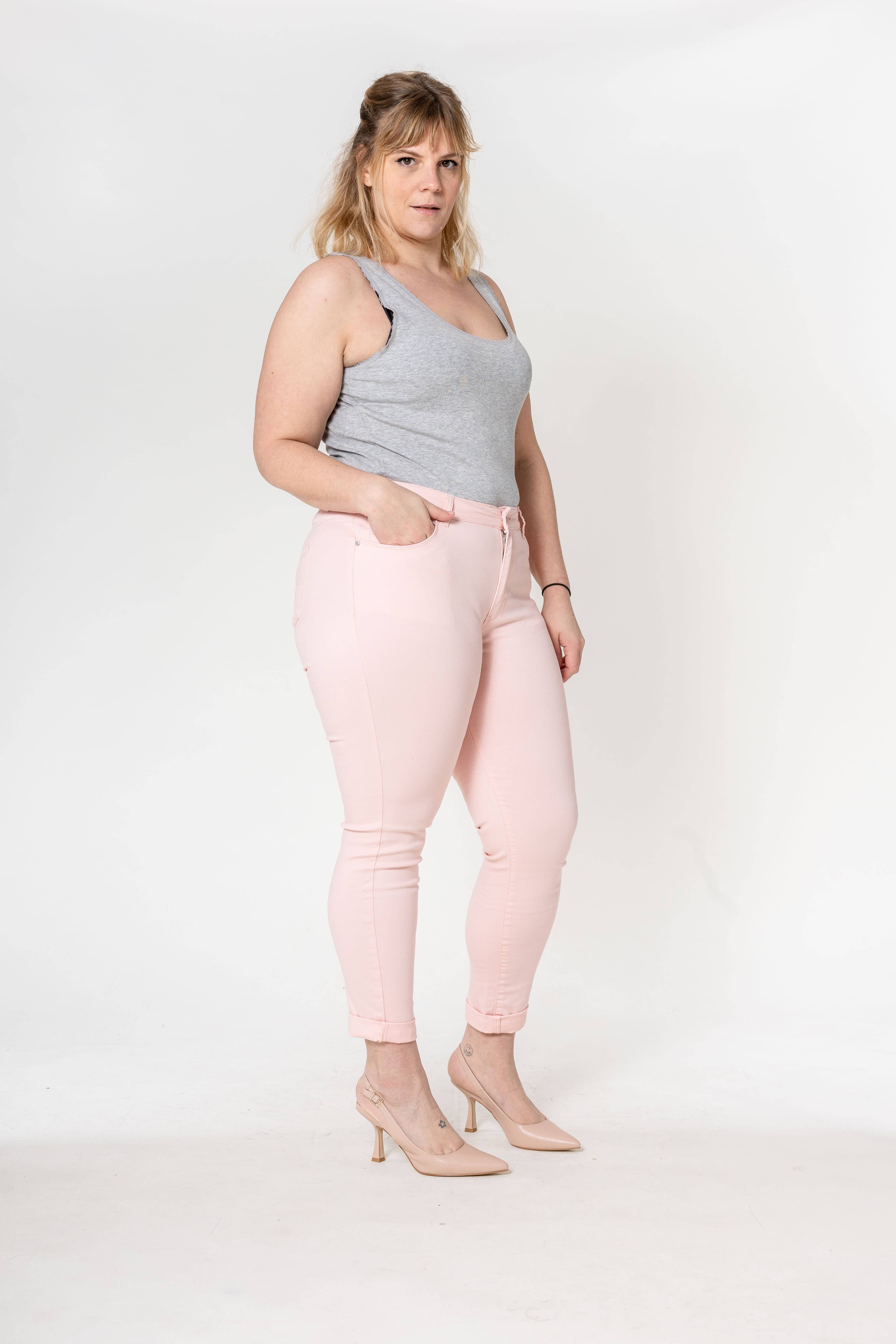 Nina Carter – Calças - Mulher por atacado – Tamanho Plus Curve Plus Tamanho Voltar ao Pescoço P19978