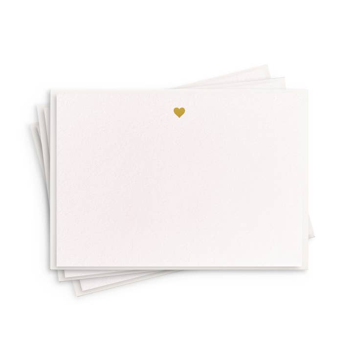 Dahlia Press - Wholesale Stationery/Notecard Set - Heart Fancy Flat - Foil Box Set of 8 Stationery