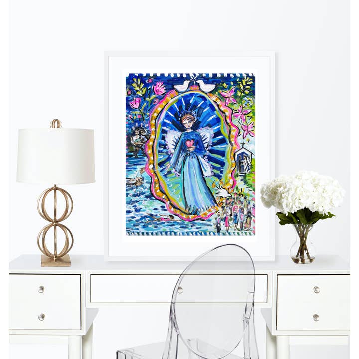 Maren Devine Art - Wholesale Art Print - Guardian Angel Print on Paper, "A Girl's Life"
