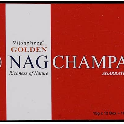 Räucherkasten 12 Etuis à 15 Gramm Golden Nag Champa für den Großhandel von WLM
