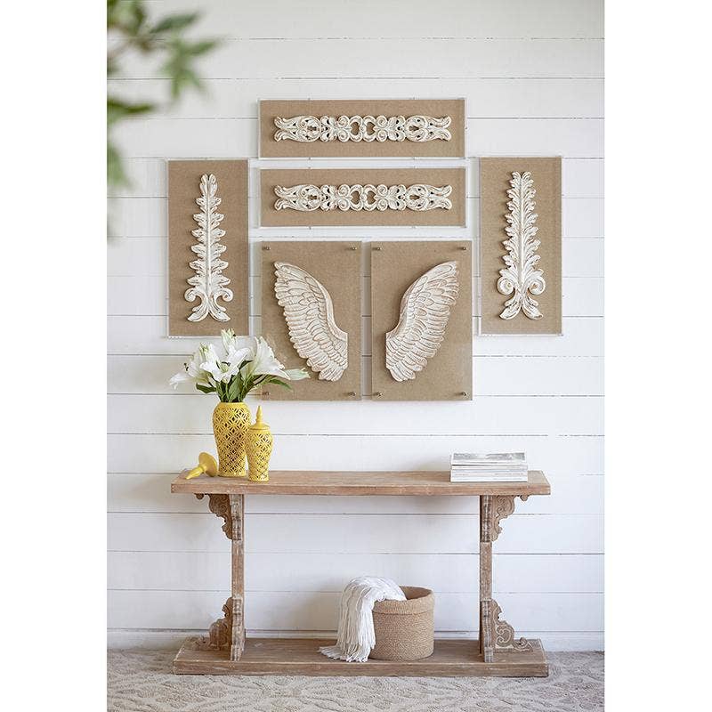 A&B Home Group Inc. - Wholesale Wall Accent - S/2 Wood Carved Wing3