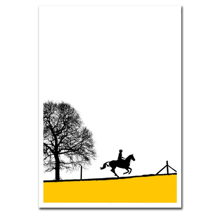 Carte de vœux Silhouette 2020 de 7 x 5 pouces. pour la vente par Gator cards