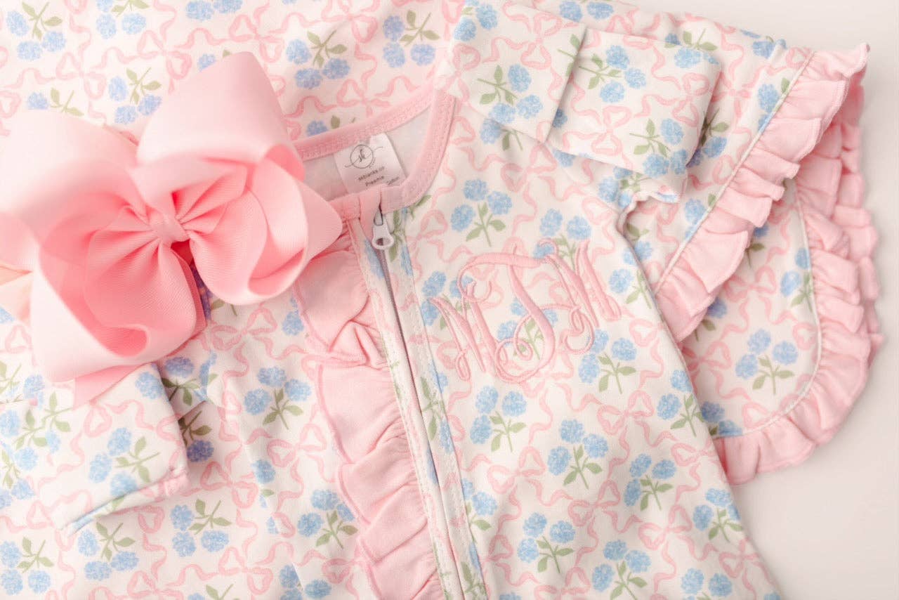 SK Blanks – wholesale Jumpsuit – Baby – Zip Footie-Floral0