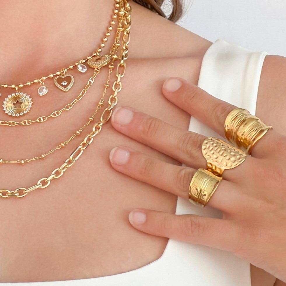 OMG Blings - Wholesale Cocktail/Statement Ring - C3R001 - Water Resistant Ring*2