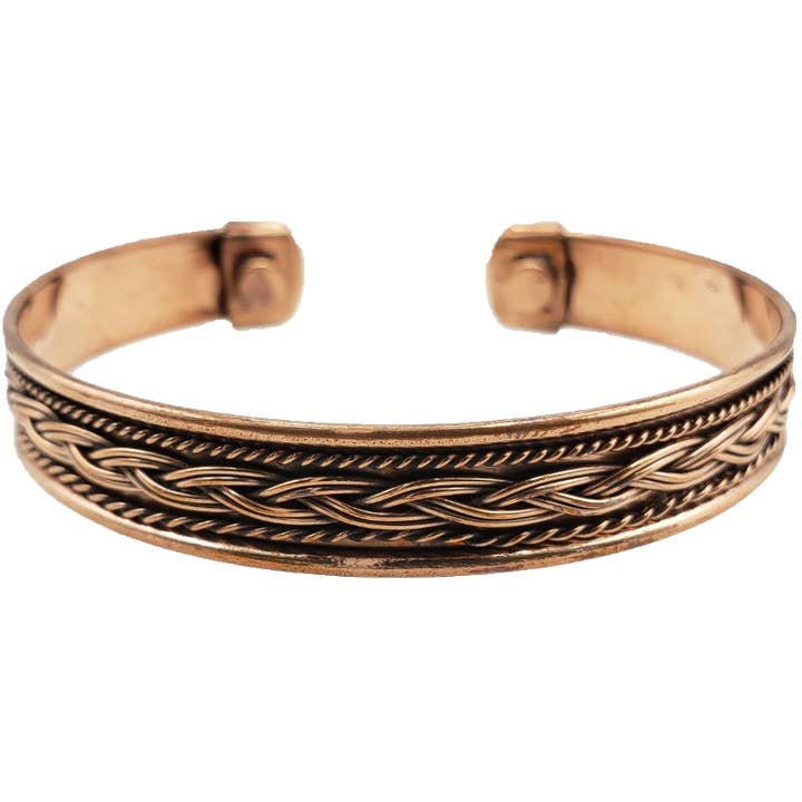 Treasure Jewelry - Wholesale Cuff Bracelet - Pure Copper Magnetic Bracelet Arthritis Pain Therapy22