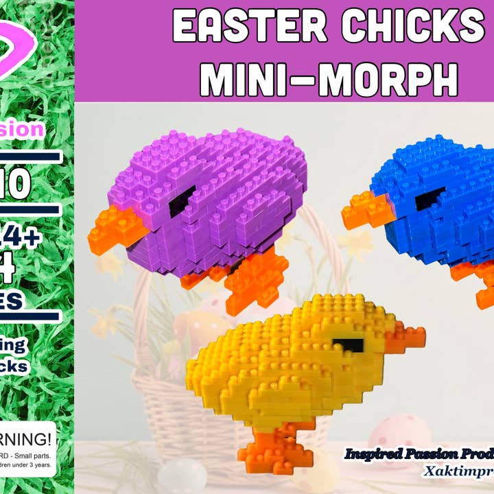 Mini-Morph Micro-Block-model van Easter Chicks voor wholesale door Inspired Passion Productions,LLC