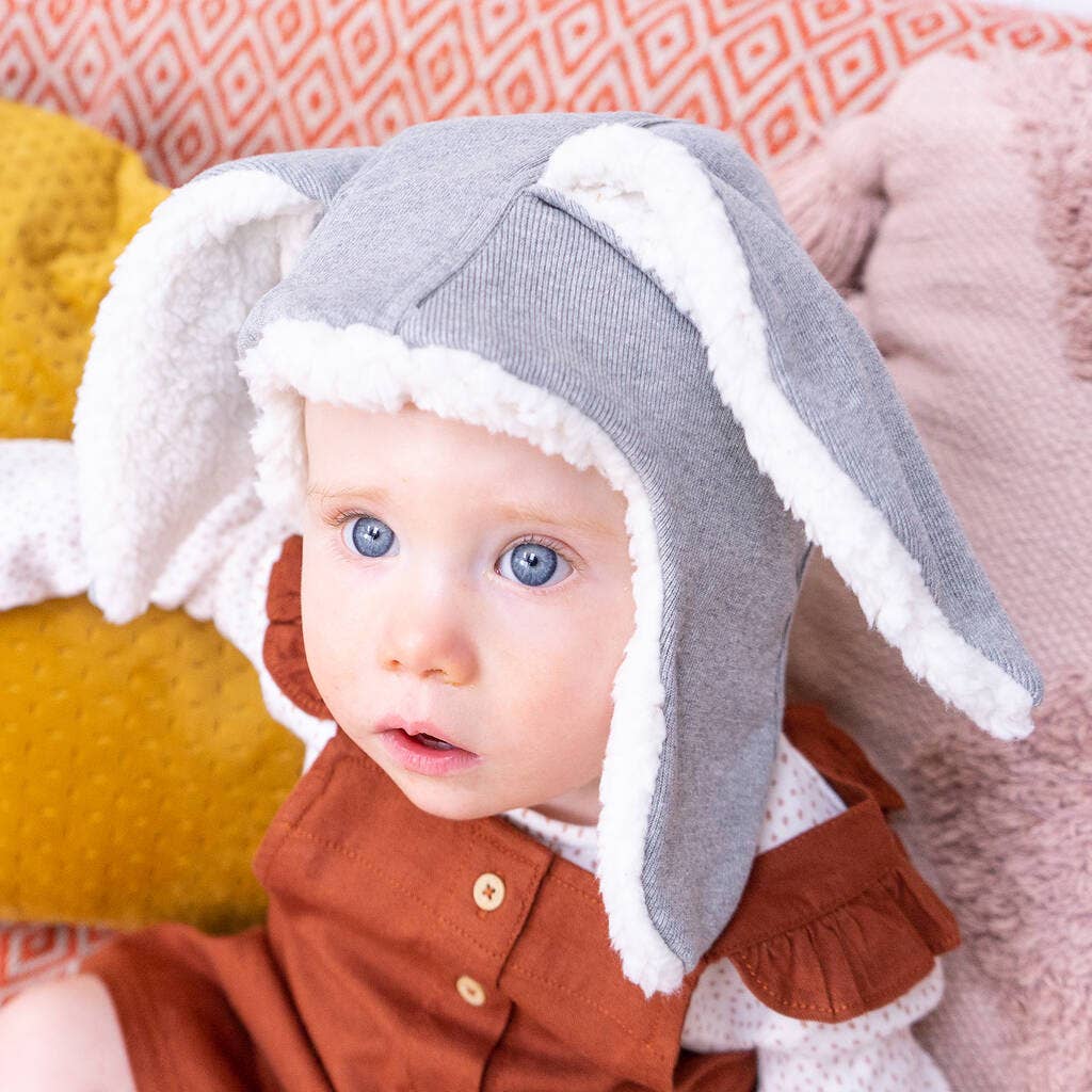 Sparks and Daughters – wholesale Newborn/knit hat – Baby – Handmade Organic Bunny Rabbit Hat1