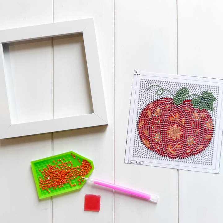 Addison Lane Designs Inc. - Wholesale DIY Craft Kit - Flower Pumpkin Diamond Painting Kit1