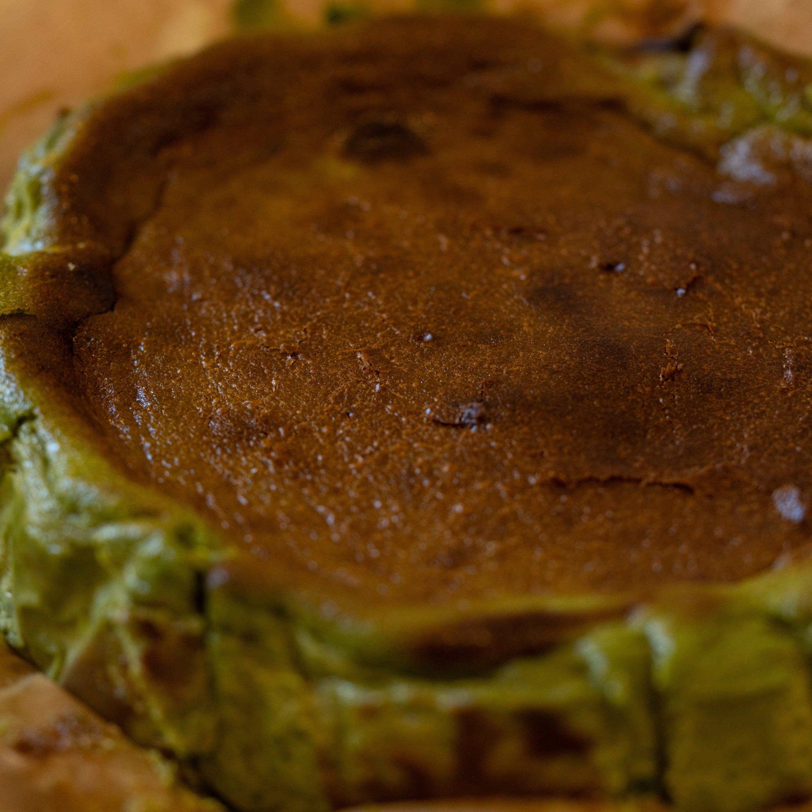 Ember Bakery - Wholesale Cake - Matcha Basque Cheesecake5