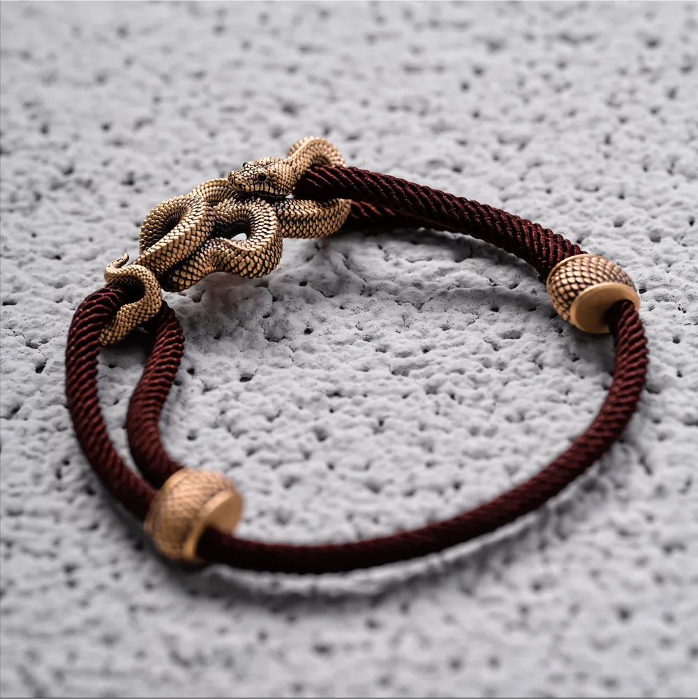 Coppertist.wu - Wholesale Woven/Braided Bracelet - Tree Boa Rope Bracelet - Brass45