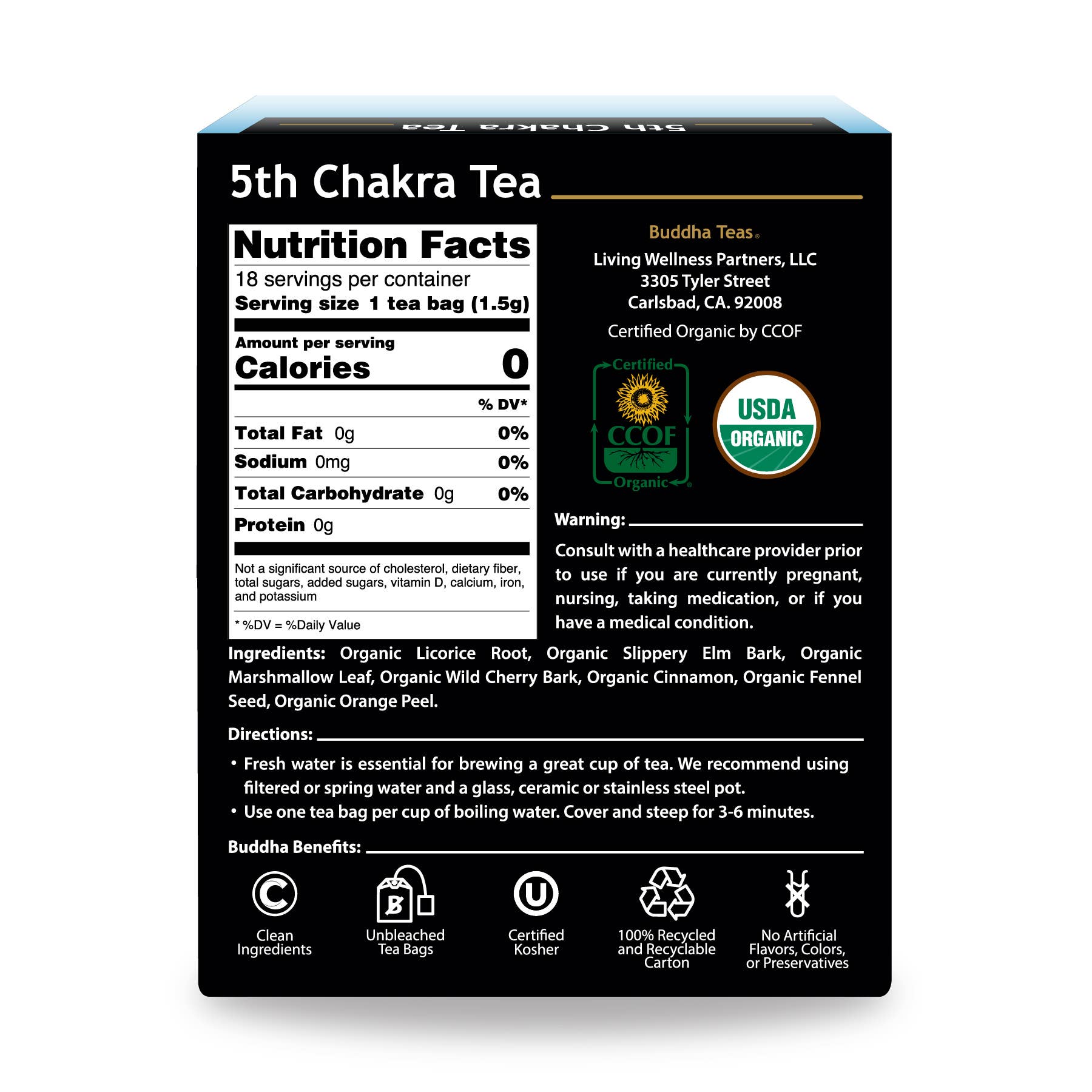 Buddha Teas - Wholesale Health/Detox Tea - 5th Chakra Tea2