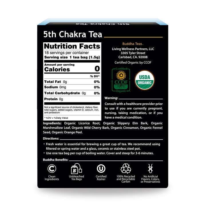 Buddha Teas - Wholesale Health/Detox Tea - 5th Chakra Tea2
