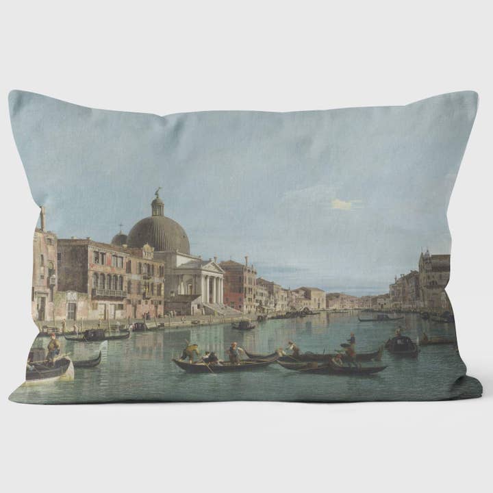 O Grande Canal Veneza - Canaletto's - Galeria Nacional por atacado de ART CUSHIONS