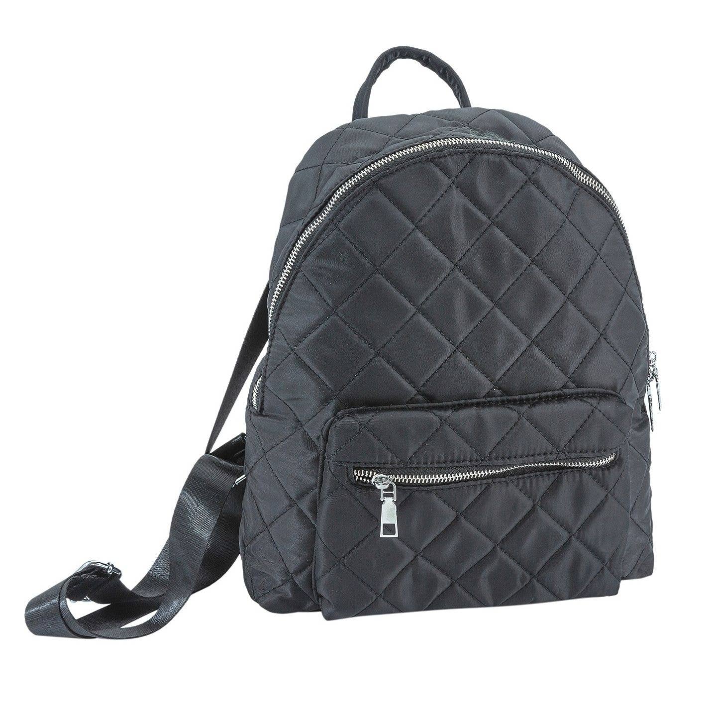 Diacly - Wholesale Backpack - Women's -  Basic Style Quilted Fabric Back Pack - 100% Polyester0