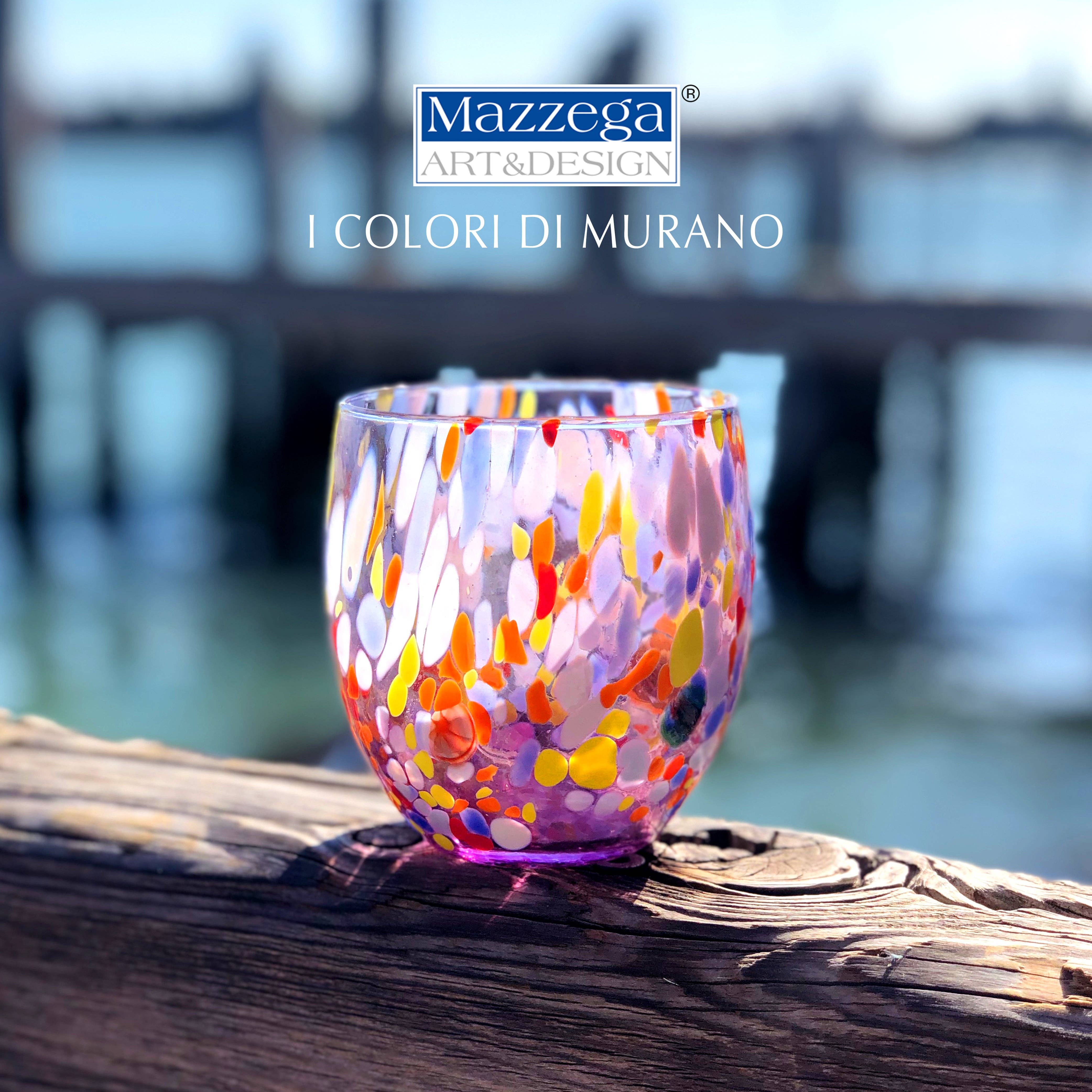 Mazzega Art & Design - Vente Verre/tasse - 6 verres en verre « Les couleurs de Murano ». ACQUA-CLASSIQUE13