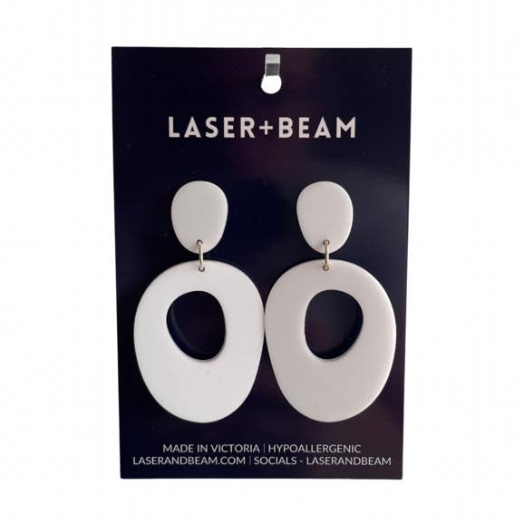 Core Dangles, color blanco redondo para venta al por mayor de laserandbeam