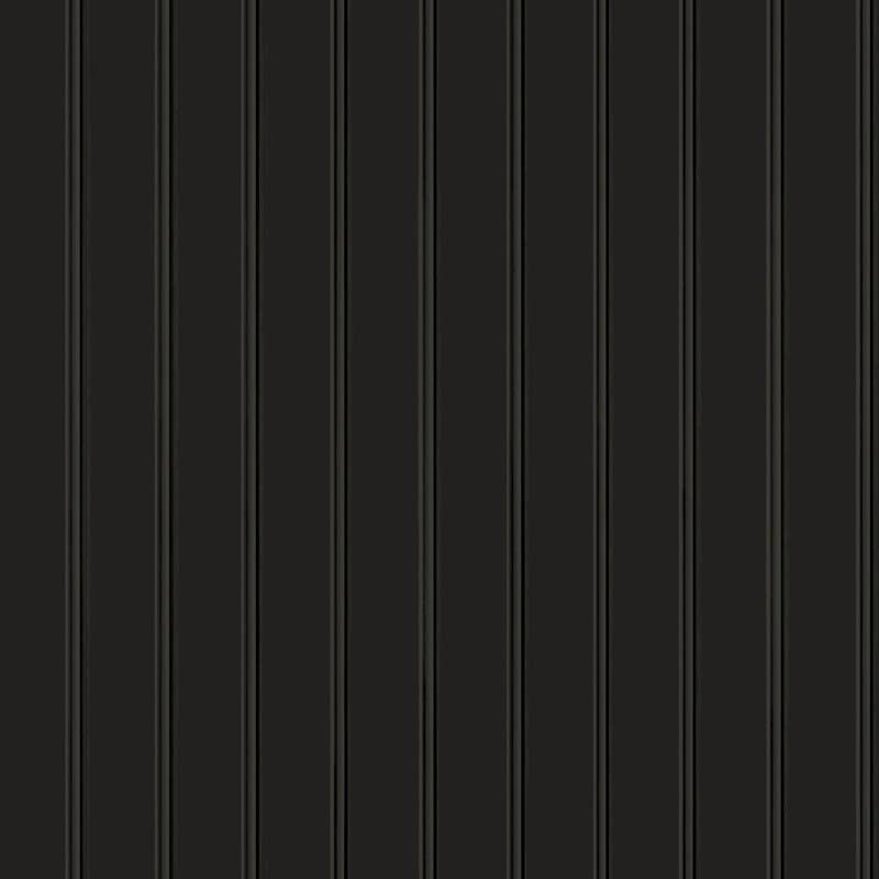 Beadboard Onyx Black Peel and Stick Wallpaper, 28 sq. ft. for wholesale on Faire0