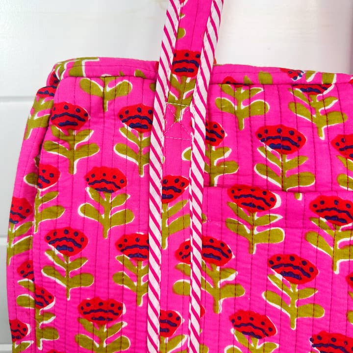 Folklore Couture - Wholesale Weekender Bag - Women's - Quilted Duffle Bag | Weekender Travel Overnight Bag | Floral