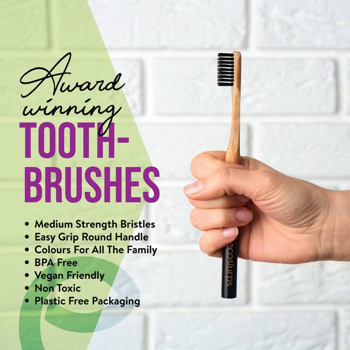 EcoSlurps - Vendita all'ingrosso Spazzolino da denti - Spazzolini da denti in bambù, di marca britannica, ecologici1