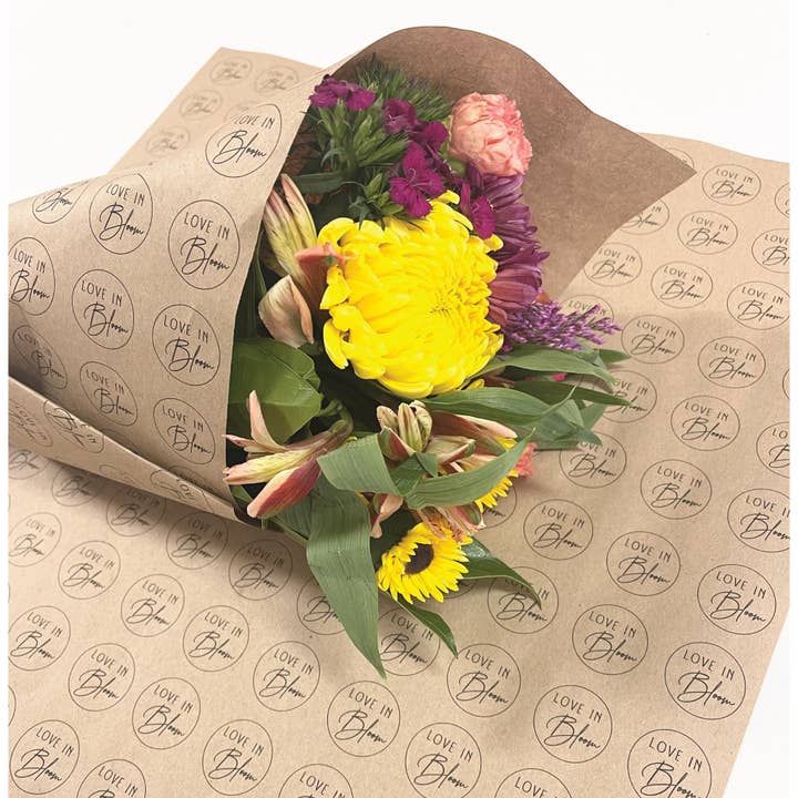 Red Barn Canvas - Wholesale Party Favor - Love Is In Bloom | 25 Flower Wraps