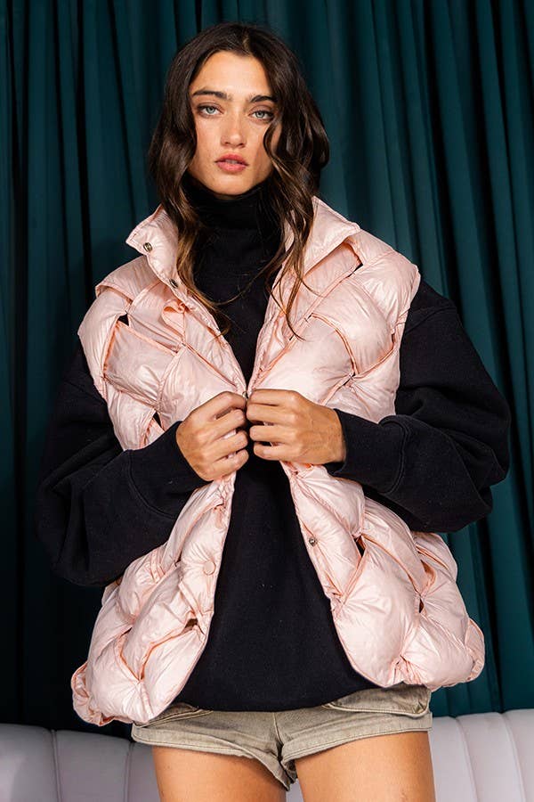 BUCKETLIST INC - Vente Veste sans manches – femme - Veste doudoune boutonnée IT204041