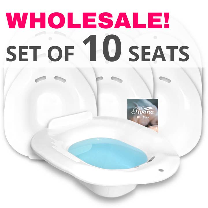 FIVONA - Wholesale Bath & Body Set - Sitz Bath Yoni Steam Seats - Set of 10 or 20 Toilet Seats