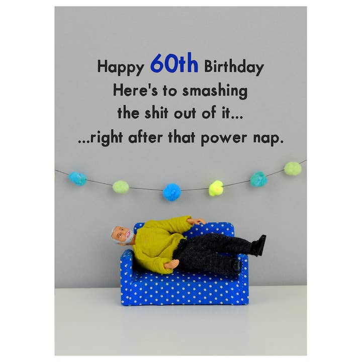 Happy birthday | 60 | Cards for Him for wholesale by Bold & Bright