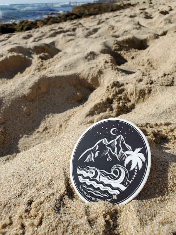 Seacliff - Kiss Cut - Adesivo de arte em vinil à prova d'água por atacado de Livin’Good Creations