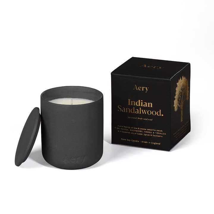 Until Pty Ltd - Wholesale Jar/filled candle - Aery Living Fernweh 280g Candle with Lid Indian Sandalwood