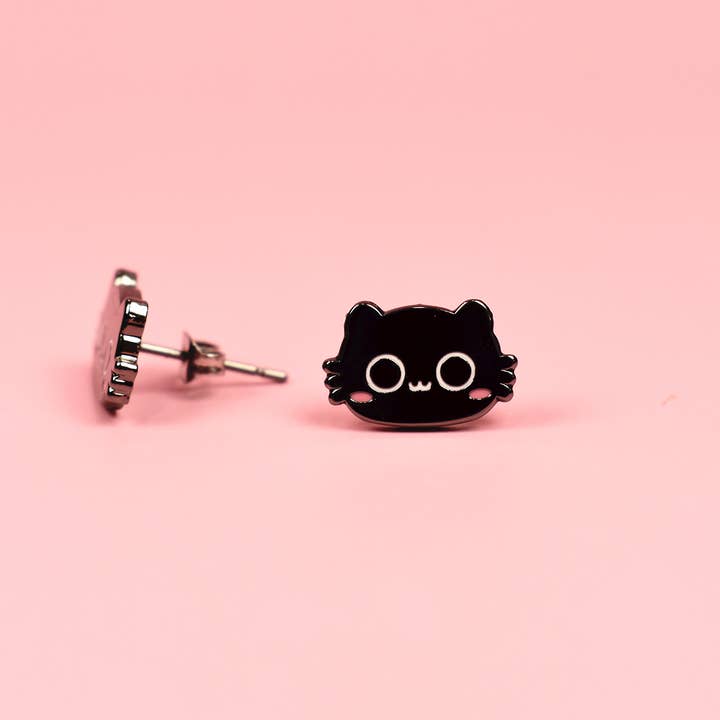 The Moonborn - Wholesale Stud/Post Earrings - Cats! Stud Earrings3