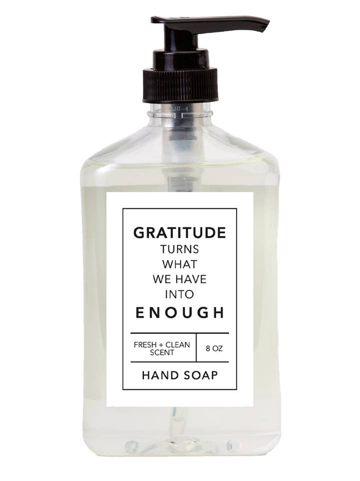 8 oz Gratitude Hand Soap for wholesale by Freedom Studios