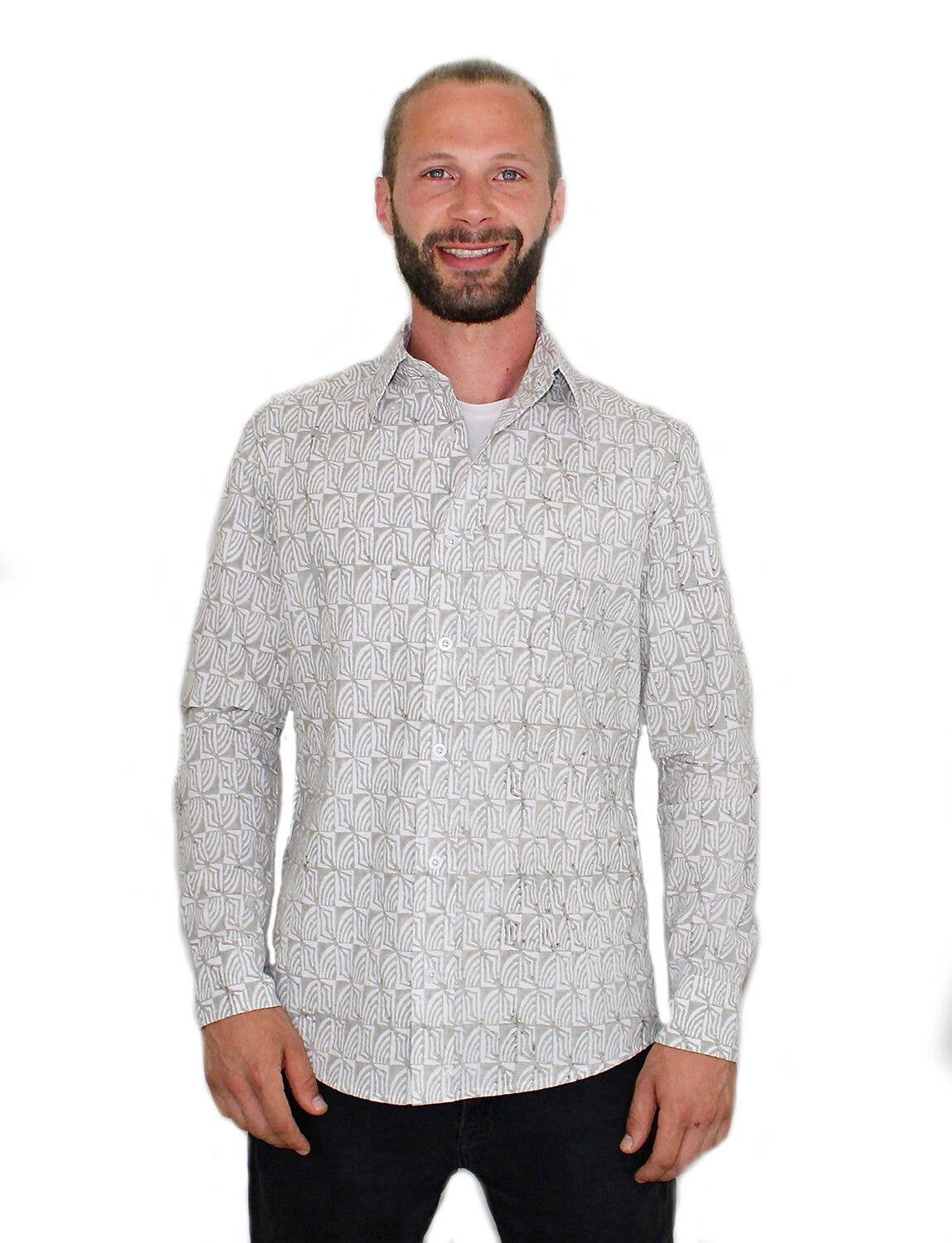 Passion Lilie - Wholesale Button Down Shirt - Men's - Campbell Men's Button Down Shirt0