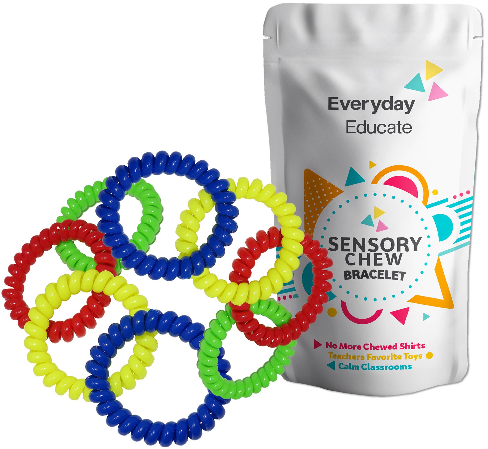 Chewy Dewey™ Sensory Bracelet - (8 Pack) for wholesale by Everyday Educate