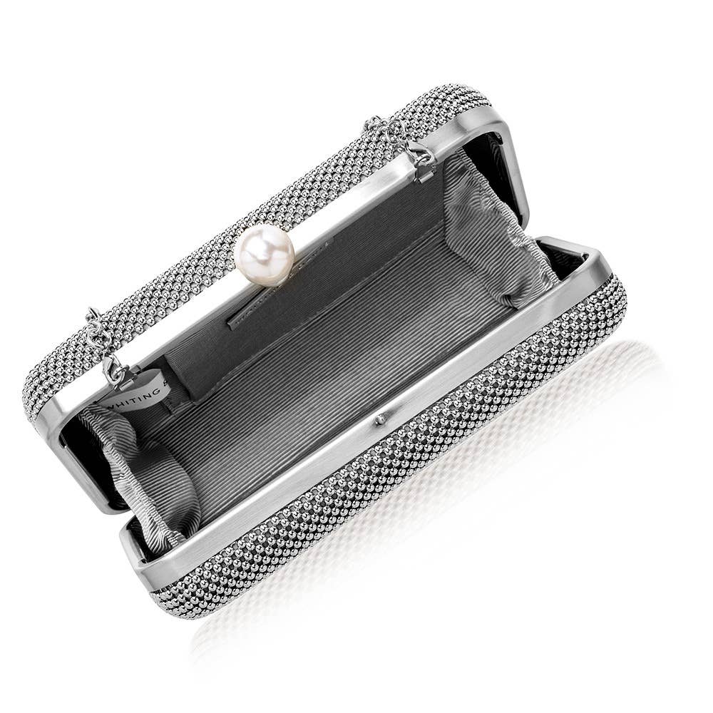 Whiting & Davis - Wholesale Clutch Bag - Women's - Cassie Pearl Minaudiere6
