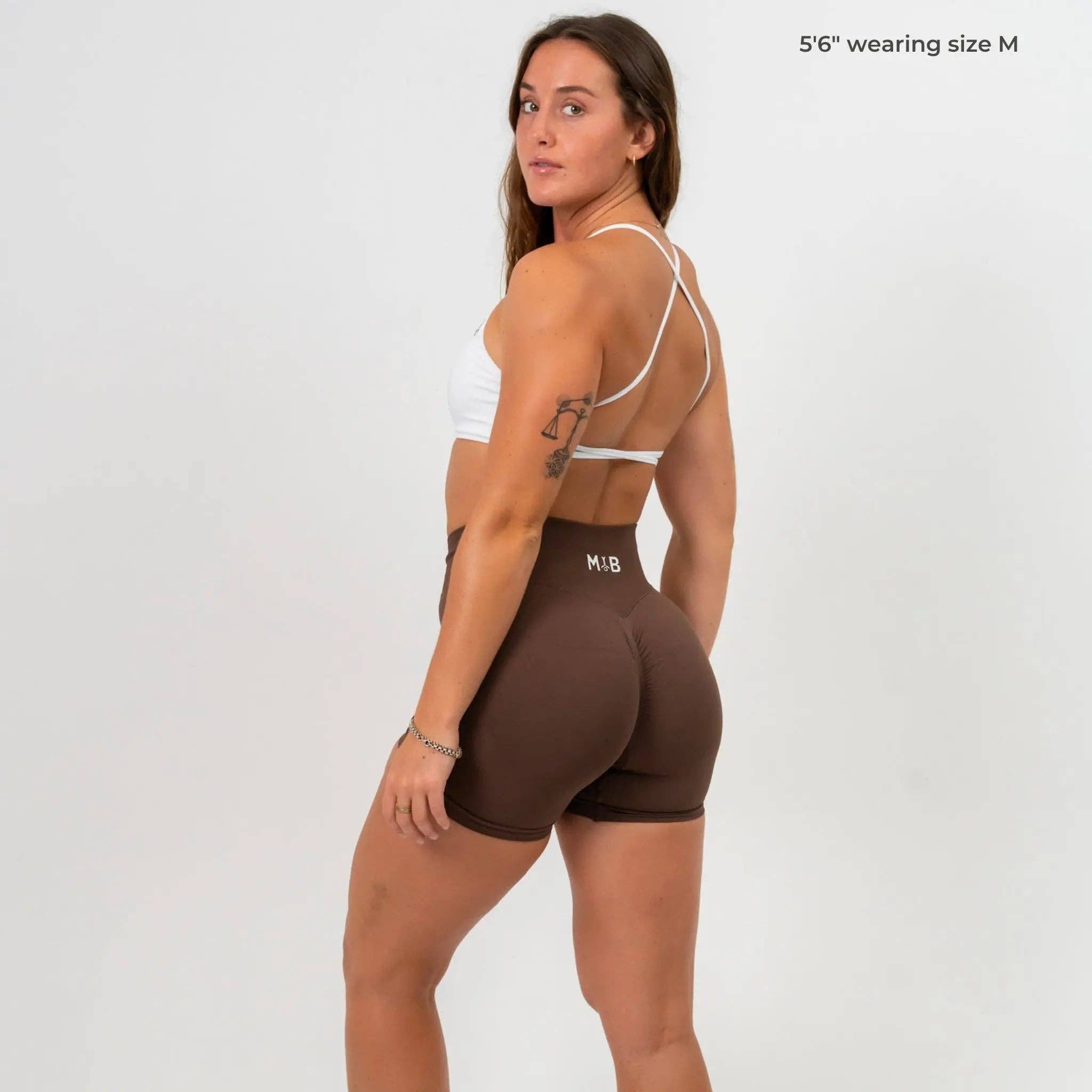 MYB Apparel - Wholesale Athletic Shorts - Women's - SYNERGY SCRUNCH SHORTS 4.5"26