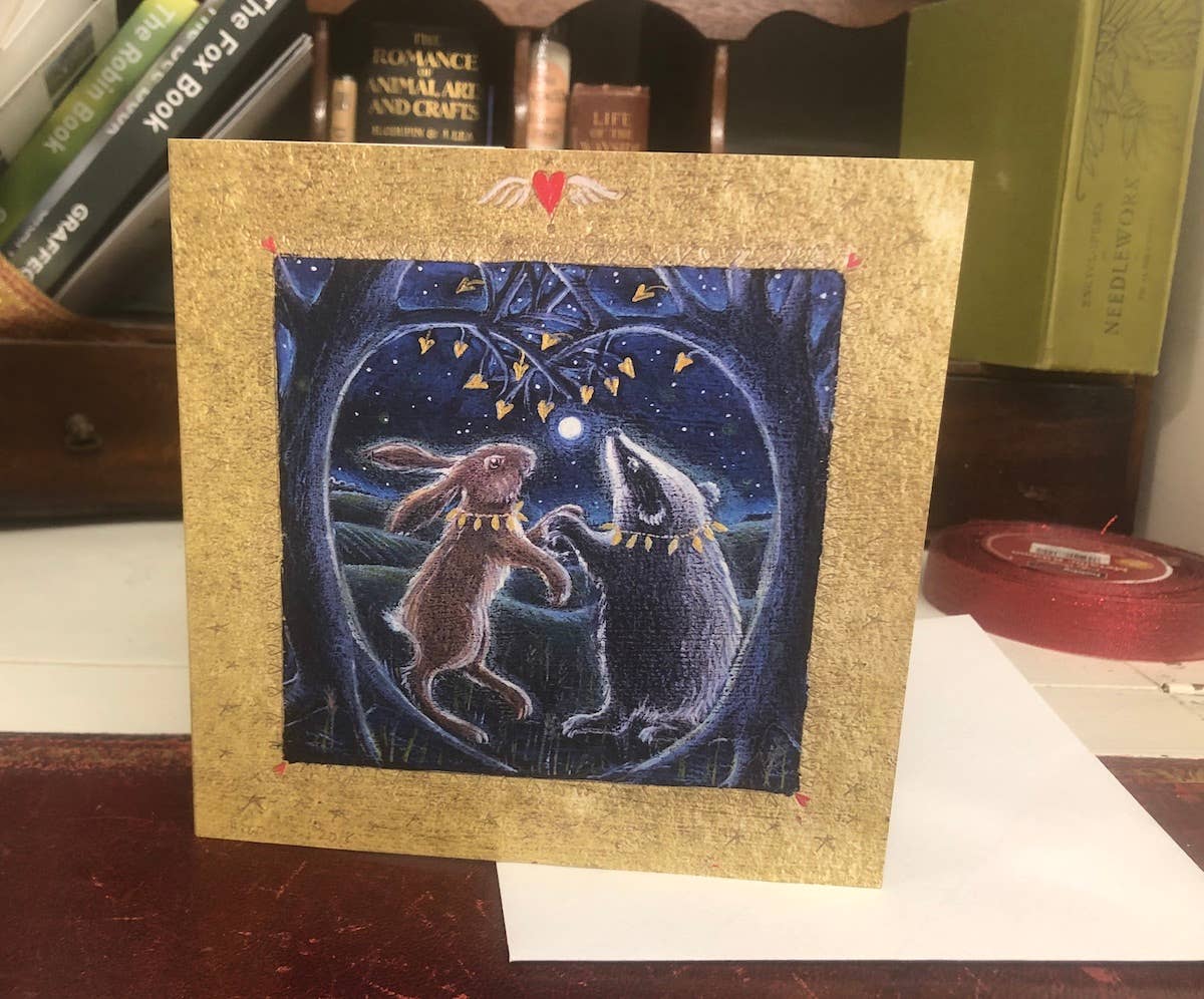 Hannah Willow Art - Wholesale Valentine's Day Card - Secret in Valentines wood greetings card1