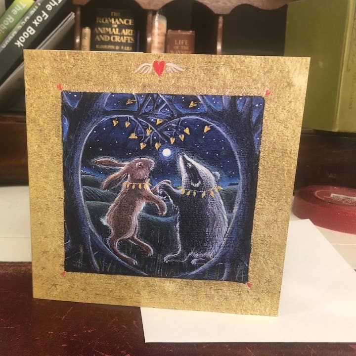 Hannah Willow Art - Wholesale Valentine's Day Card - Secret in Valentines wood greetings card1