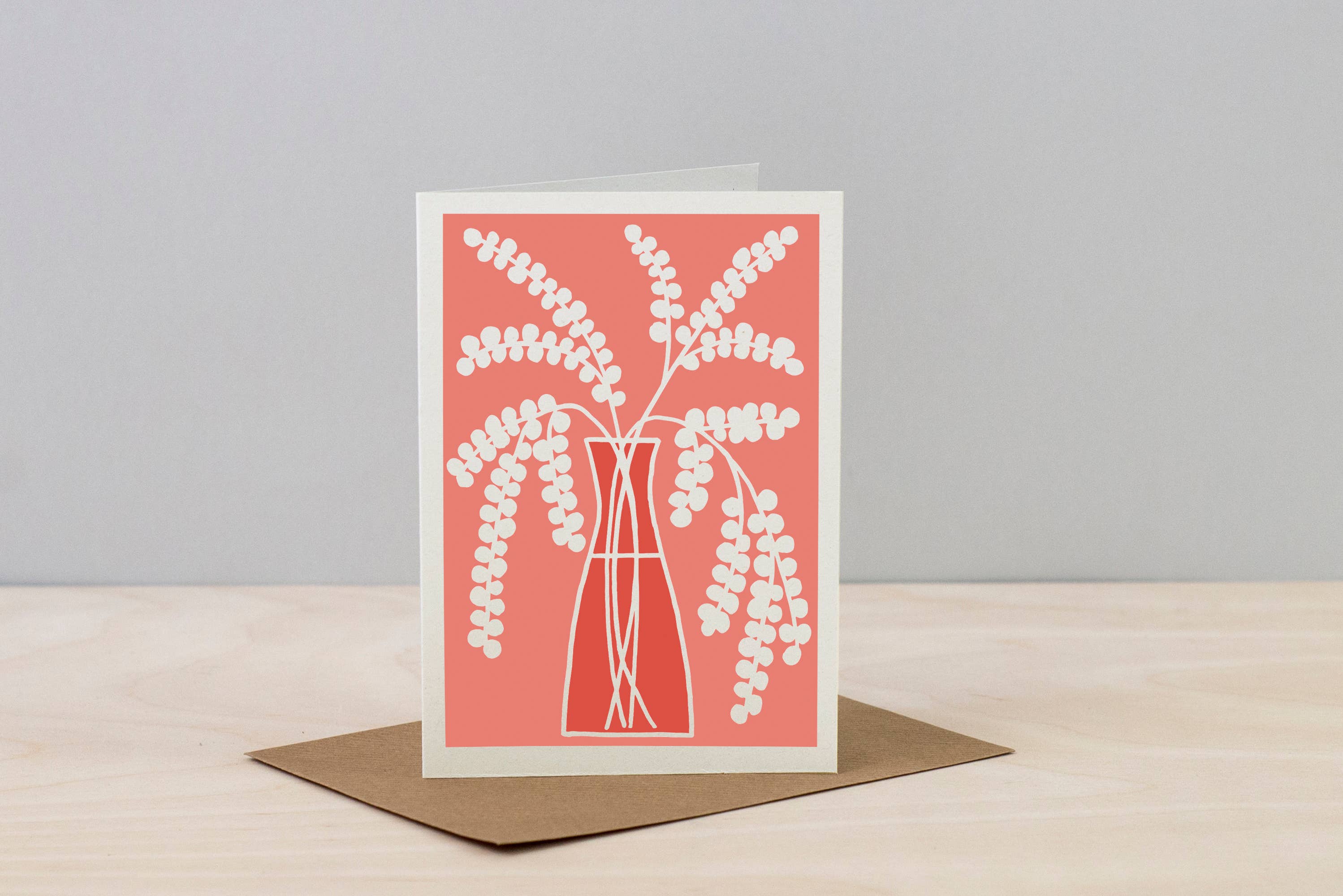 Studio Wald - UK Made – wholesale Vardagliga hälsningskort – Hälsningskort för alla tillfällen - Vas - Eukalyptus0