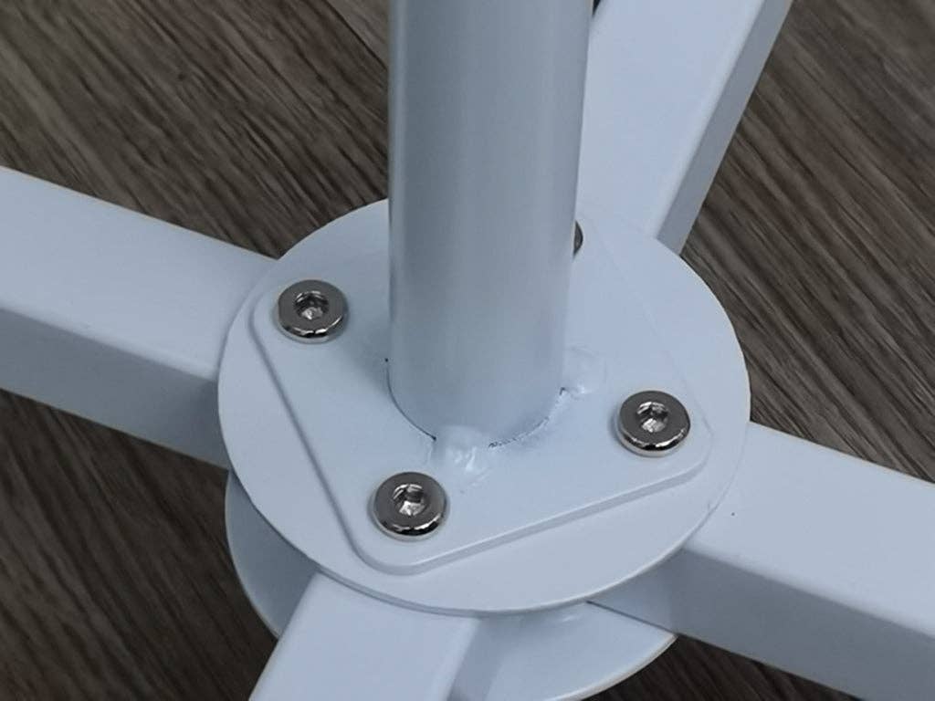 FIXTUREDISPLAYS – Suporte/tripé de expositor de loja por atacado – Expositor Rotativo de Baldes FixtureDisplays®, Suporte de Metal Branco para Lojas INCLUINDO 24 Caixas de Plástico Transparentes 10157+24X194855