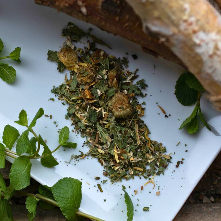 MEGAN & CO. Herbal Apothecary - Wholesale Health/Detox Tea - Tummy Time Tea Blend (Sample 1 oz) – Loose Leaf Herbal Tea for Digestive Comfort & Gut Balance1