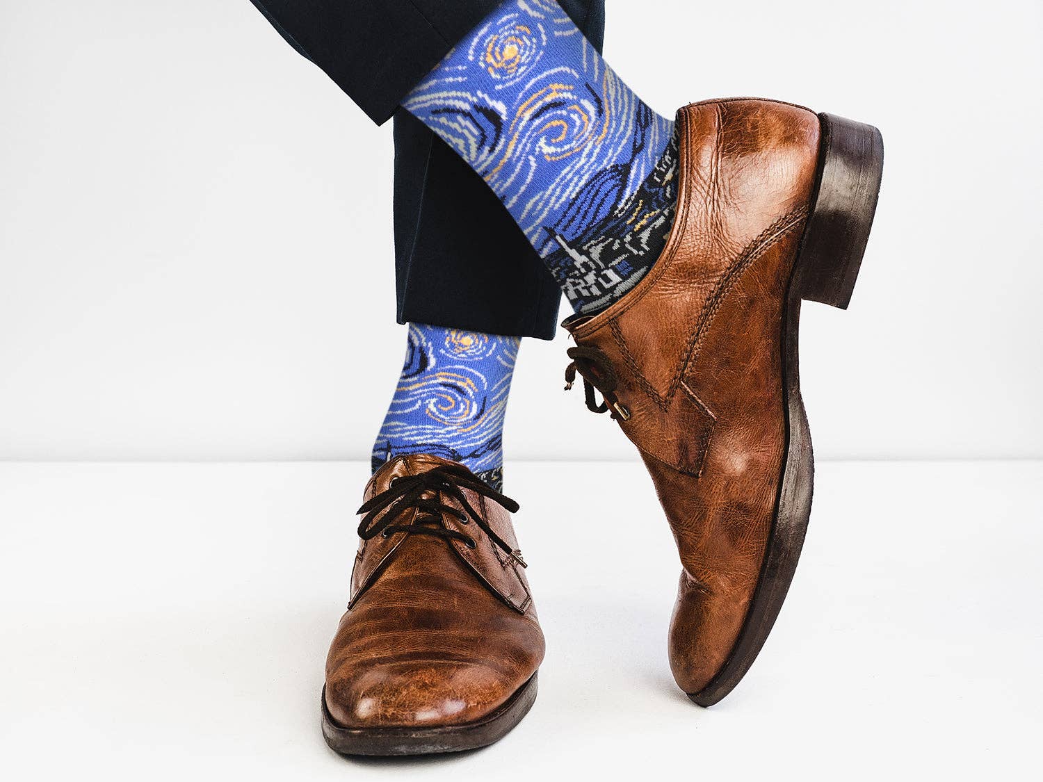 Real Sic – Großhandel Socken - Unisex – Sternennacht von Van Gogh Kunstsocken - Bequeme Baumwolle für Männer & Frauen2