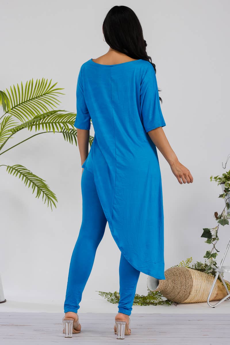 H&H Fashion Inc. - Venta al por mayor Conjuntos de top y pantalón (NO para estar en casa) - Mujer - HH679R-SOLID - Juego de blusa y leggins de 2 piezas16