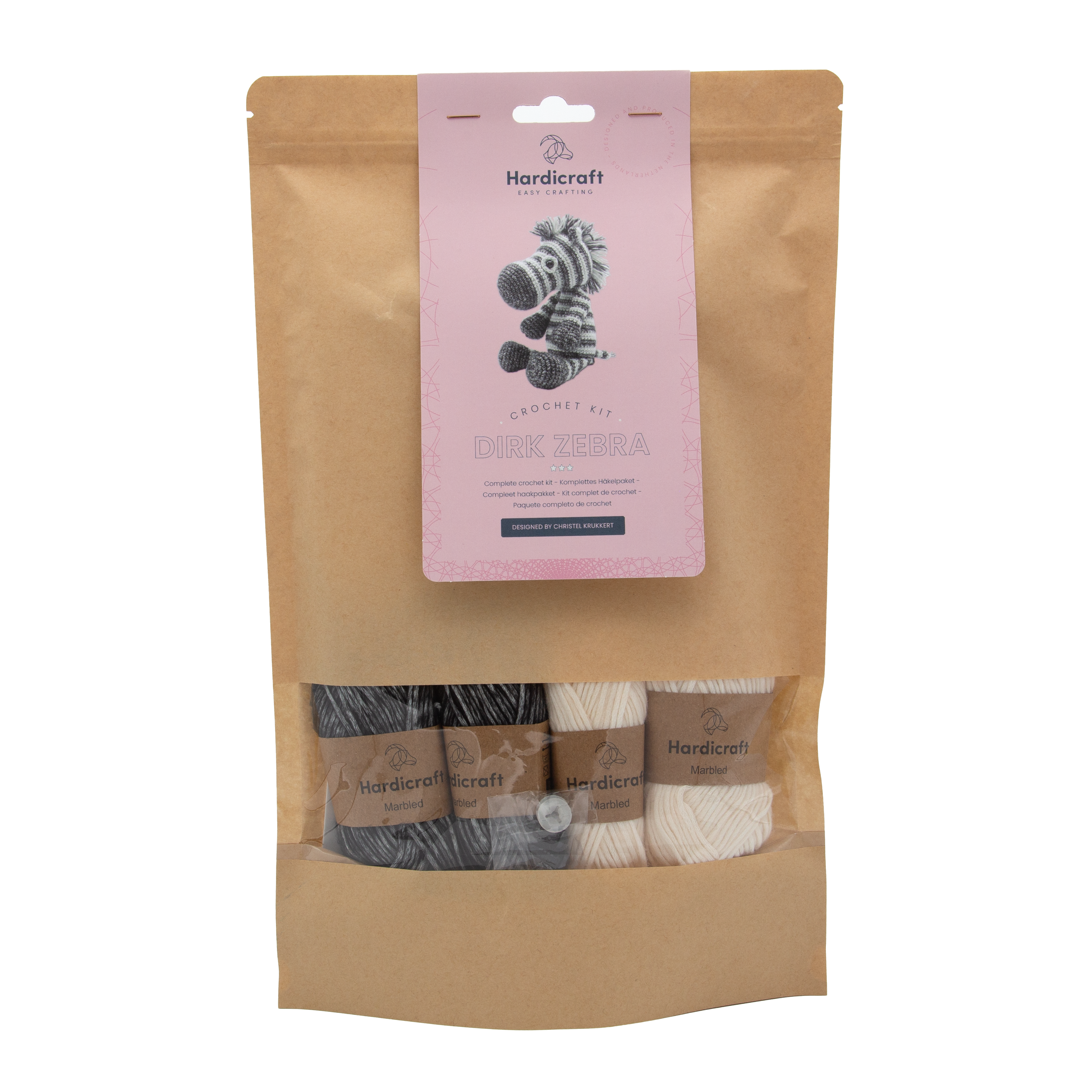 Hardicraft - Wholesale Knitting/Crochet Supplies - DIY Crochet Kit - Dirk Zebra5