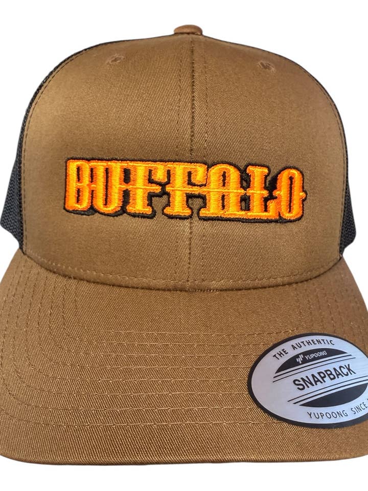 Hit the Jackpot with the "Buffalo" Embroidered Trucker Hat for wholesale by Battle Born Clothing and Print