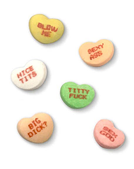 Little Genie Productions - Wholesale Hard Candy - X-Rated Valentine's Conversation Candy Hearts- 6 Pk Display2