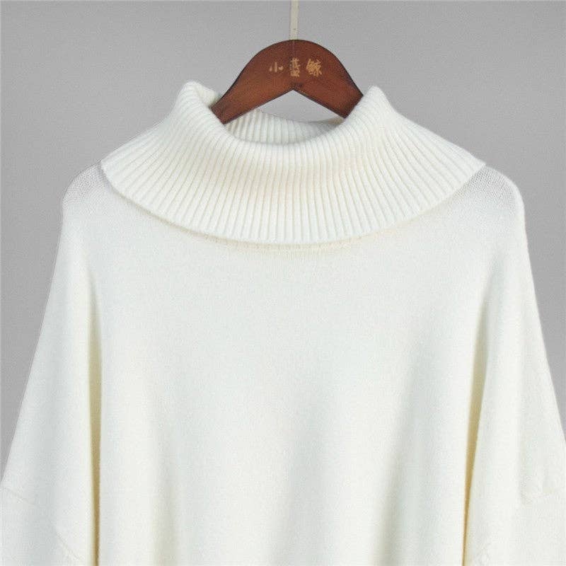 Sheer Trend - Vente Ensemble haut et jupe - Femme - Ensemble Jupe et Pull Col Montant Uni3